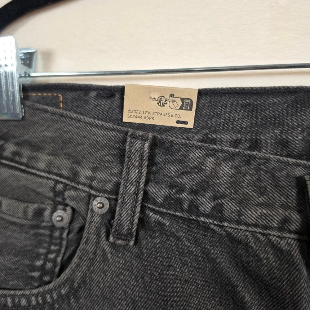 NEW Levi's 454 Relaxed Shorts Mens 40 Black Denim Cotton‎ Workwear Casual Grunge